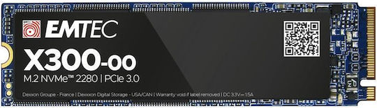 Emtec X300 SSD 1TB τύπου M.2 με σύνδεση PCI Express 3.0 ECSSD1TX300