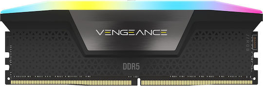 Corsair Vengeance RGB 64GB DDR5 RAM cu 2 module (2x32GB) și Viteză