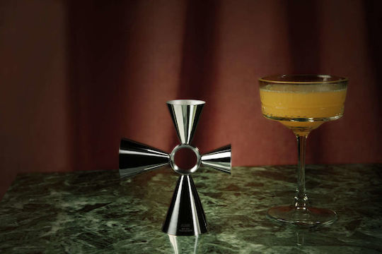 Alessi Μονή Μεζούρα Ποτών με Χωρητικότητα 15/60ml Silver