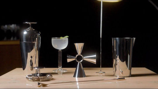 Alessi Μονή Μεζούρα Ποτών με Χωρητικότητα 15/60ml Silver