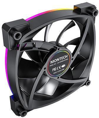 Montech AX120 Case Fan (1600rpm / 59cfm) με ARGB Φωτισμό και Σύνδεση 3-Pin / 4-Pin PWM