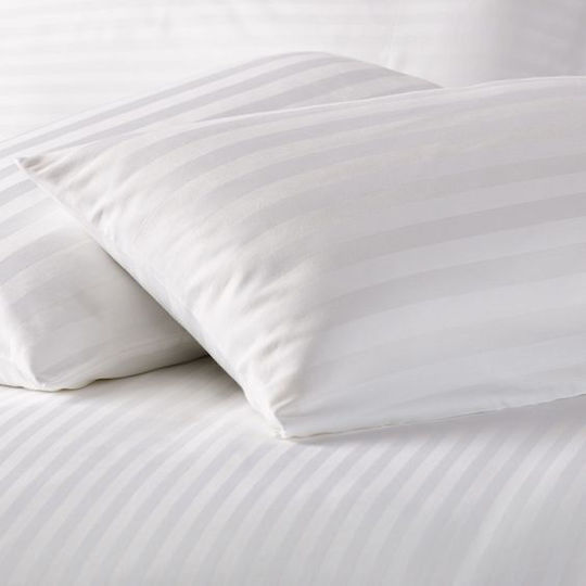 Strom Eco Hotel Pillowcase Striped from Cotton & Polyester 52x70cm.