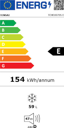 Tensai Професионален Фризер Гърди 60л и 60W Ш38.4 x Д62 x В83.5см