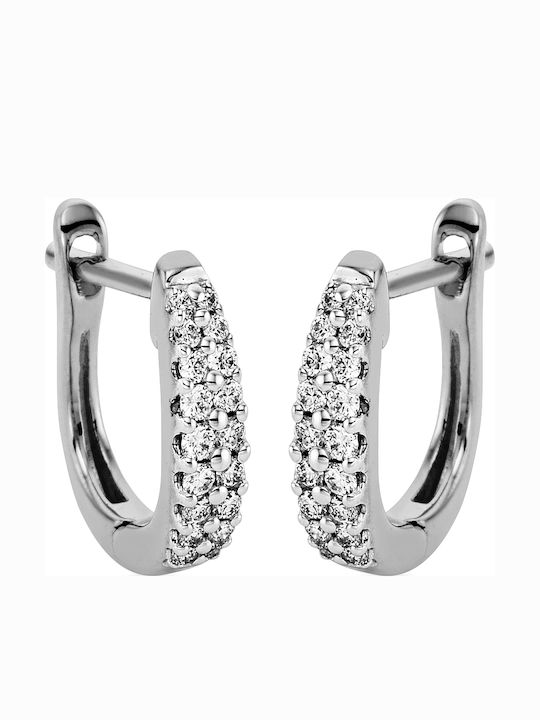Diamond Group Ohrringe aus White Gold mit Diamant Diamond Group Ohrringe aus White Gold mit Diamant