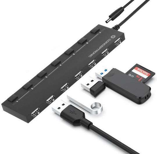 Conceptronic Hub 7 Θυρών USB 2.0 με σύνδεση USB-A