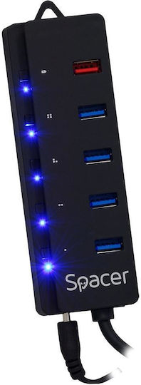Spacer Hub 5 Porturi USB 3.0 Cu Conectare USB-A