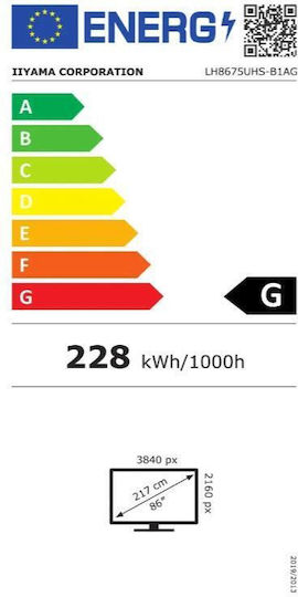 Iiyama Prolite Public Display LED 86"