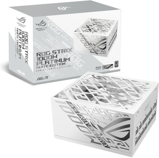 Asus ROG Strix Platinum 1000W Λευκό Τροφοδοτικό Υπολογιστή Full Modular 80 Plus Platinum