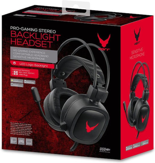 Omega Varr VH6020B Over Ear Gaming Headset with Connection 3.5mm / USB