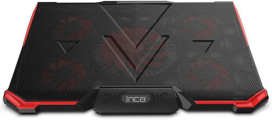 Inca INC-611GMS Cooling Pad για Laptop έως 17" με 5 Ανεμιστήρες και Φωτισμό