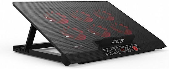 Inca INC-601GMS Cooling Pad for Laptop up to 17" with 6 Fans and Lighting