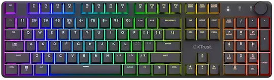 Trust GXT868 TORIX Ασύρματο Gaming Μηχανικό Πληκτρολόγιο με RGB φωτισμό (Αγγλικό US)
