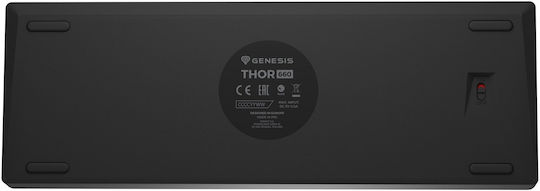Genesis Thor 660 G2 Гейминг Механична Клавиатура 60% с Гатерон Браун суичове и RGB подсветка (Английски US) Черен