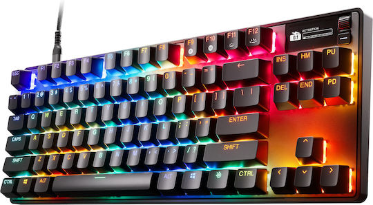 SteelSeries Apex Pro TKL Gen 3 Gaming Μηχανικό Πληκτρολόγιο Tenkeyless με SteelSeries OmniPoint διακόπτες και RGB φωτισμό (Αγγλικό US)