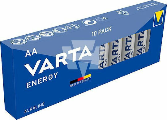 Varta Energy Αλκαλικές Μπαταρίες AA 1.5V 10τμχ