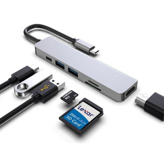 Conceptronic USB-C Docking Station με HDMI 4K PD Γκρι (DONN11G)