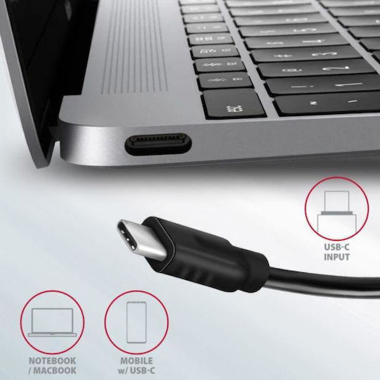 Axagon HMC-5G2 USB-C Docking Station mit HDMI 4K PD Silber