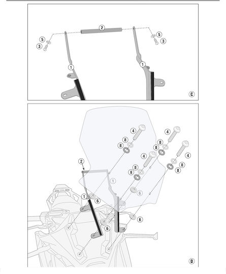 Μπαράκι Στήριξης Smartphone / Gps Για Honda Forza 750 2021-2023