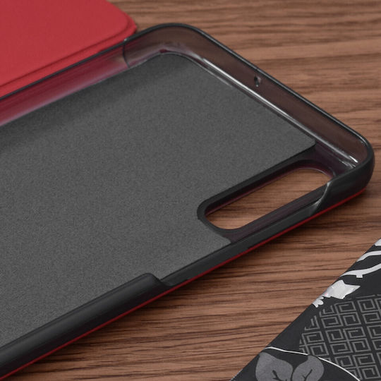Techsuit Husa pentru Umschlag Rückseite Kunststoff / Leder Magnetisch Rot (Galaxy A30s)