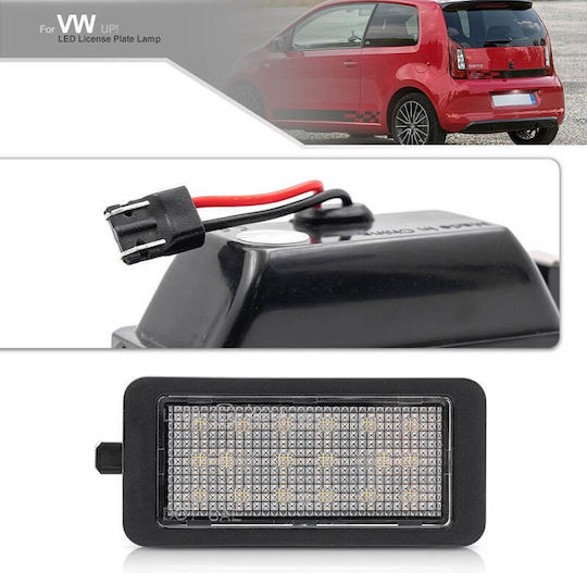 Vinstar License Plate Lights Led 12V for Seat Mii Skoda Citigo