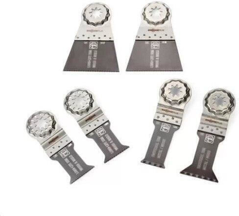 Fein Best of E-Cut Starlock Plus Wood and Metal Multi-Tool Blades 6 Pieces