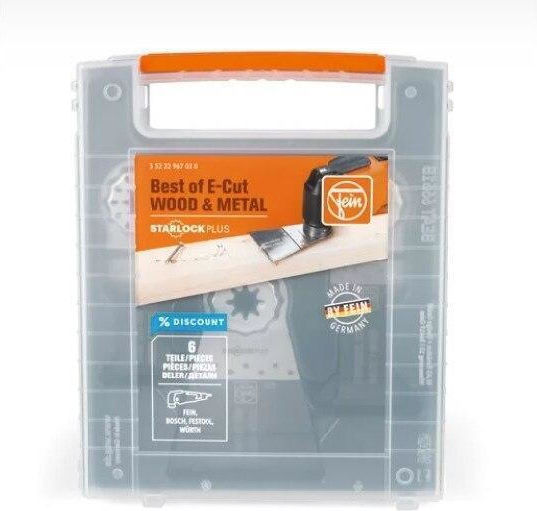 Fein Best of E-Cut Starlock Plus Wood and Metal Multi-Tool Blades 6 Pieces