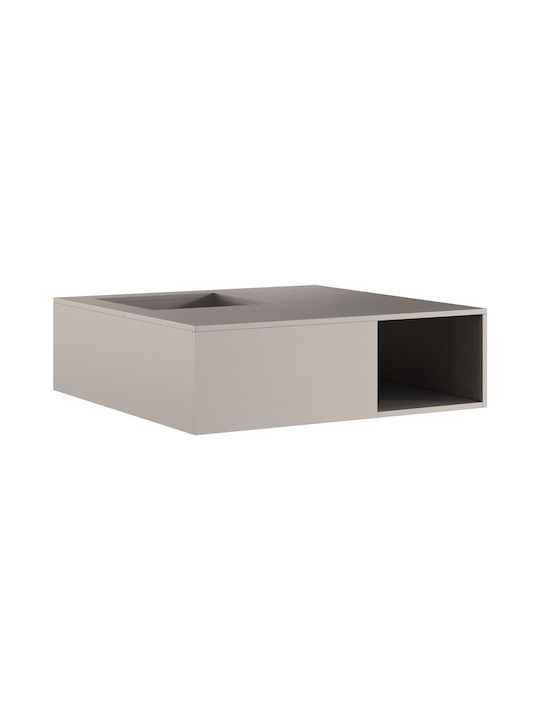 vidaXL Focar În aer liber din metal Maro 100x100x30cm