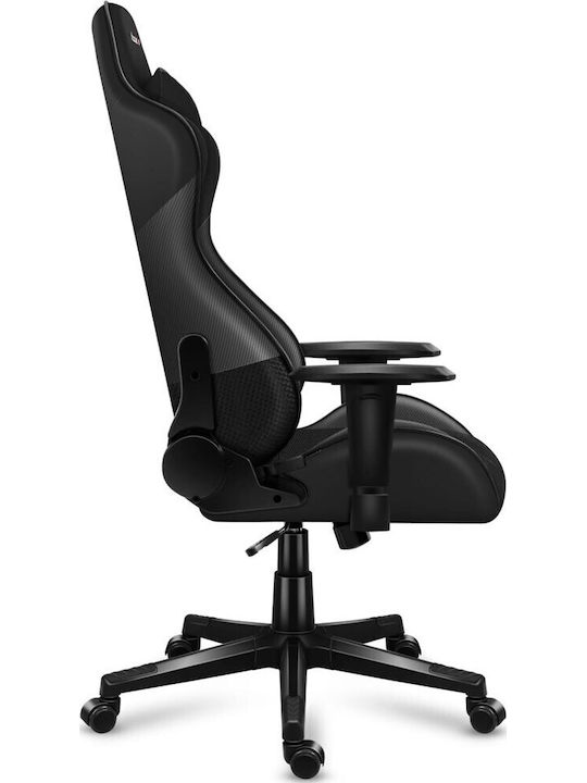Huzaro Force 6.2 Artificial Leather Gaming Chair with Adjustable Arms Black