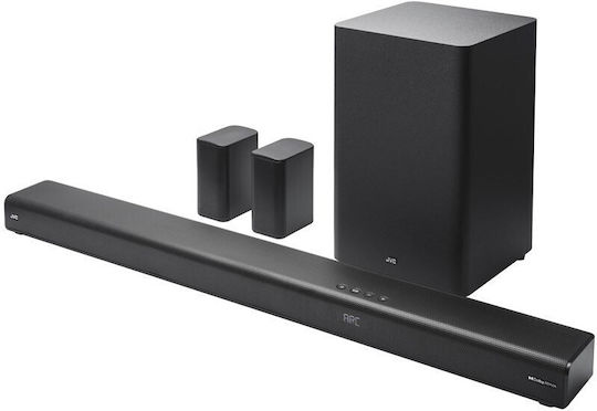 JVC Soundbar 3.1.2 Bluetooth και HDMI 360W με Ασύρματο Subwoofer και Τηλεχειριστήριο Μαύρο TH-E754B