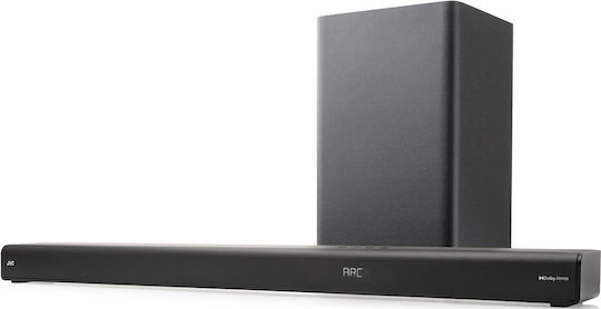 JVC Soundbar 3.1.2 Bluetooth και HDMI 360W με Ασύρματο Subwoofer και Τηλεχειριστήριο Μαύρο TH-E754B