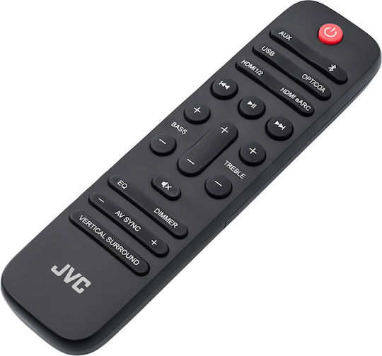 JVC Soundbar 3.1.2 Bluetooth και HDMI 360W με Ασύρματο Subwoofer και Τηλεχειριστήριο Μαύρο TH-E754B