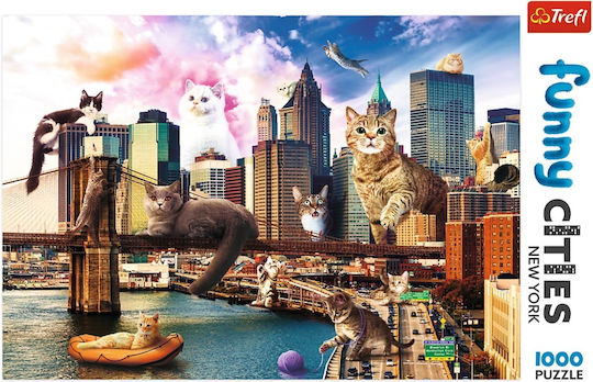 Kittens in New York Puzzle 2D 1000 Pieces