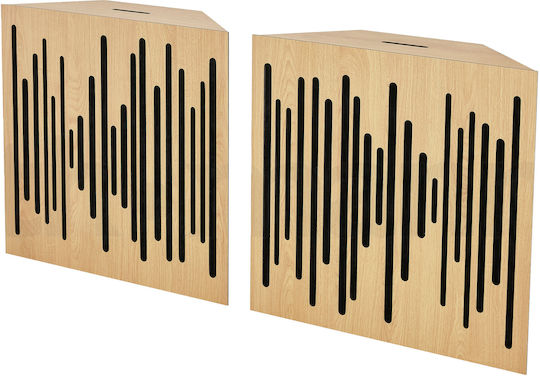 Vicoustic Super Bass Extreme Bassfalle (2 Stück) 59,5cm x 59,5cm x 155mm in Braune Farbe