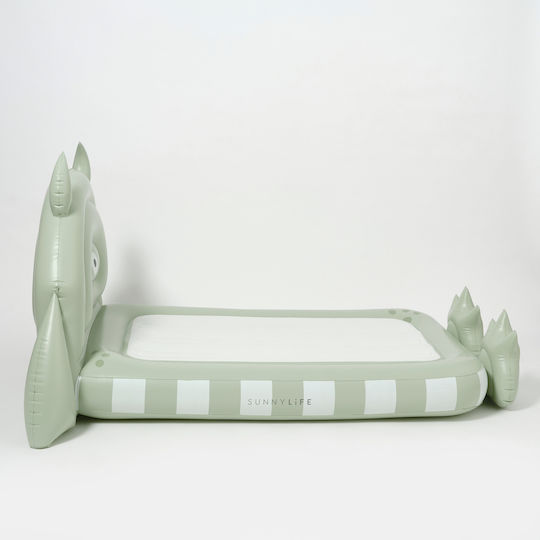 Sunnylife Φουσκωτό Στρώμα Ύπνου Διπλό Monster 185x145x80εκ. Πράσινο