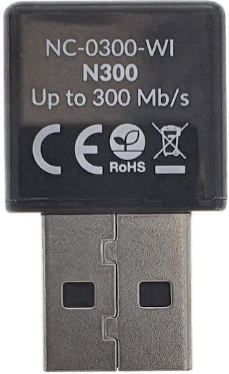 Lanberg NC-0300-WI Αντάπτορας Δικτύου USB με Ασύρματη Σύνδεση Wi-Fi 300Mbps