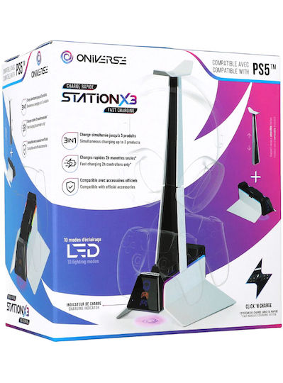 Oniverse Charging Station for 2 controllers PS5 White