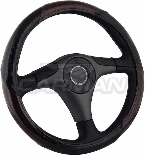 Carman Auto-Lenkradabdeckung Schwarz