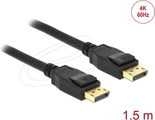DeLock Cable DisplayPort male - DisplayPort male 1.5m (85508)