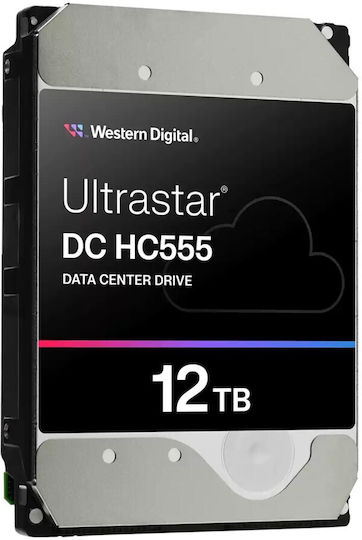 Western Digital HC555 Data Center 12TB HDD Σκληρός Δίσκος 3.5" SAS 3.0 με 512MB Cache για Server / Καταγραφικό 0B47741