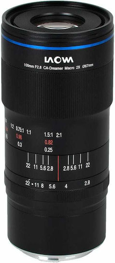 Laowa Full Frame Φωτογραφικός Φακός Venus Optics 100mm f/2.8 2X Ultra Macro για Canon RF Mount Μαύρος