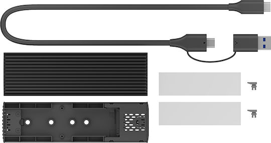 Icy Box Case for Hard Drive M.2 SATA III with Connection SATA / USB 3.1