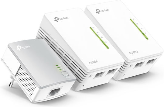 TP-LINK TL-WPA4220T KIT v1 Powerline Triple Wi‑Fi 4 and 2 Ethernet Ports