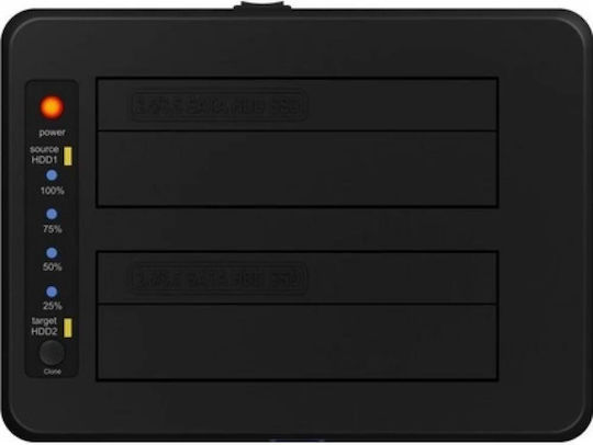 Icy Box Docking Station for 2 Hard Drives SATA 2.5" / 3.5" with Connection USB 3.0 (IB-1232CL-U3)