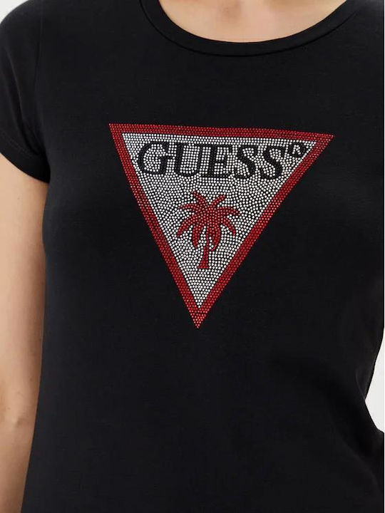 Women's Blouse Cotton Short Sleeve Jet Black