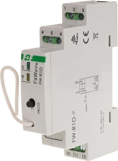 F&f Radio Single Pole Relay Din Mounting 85-265v Ac Dc Multifunctional Fw-r1d-p