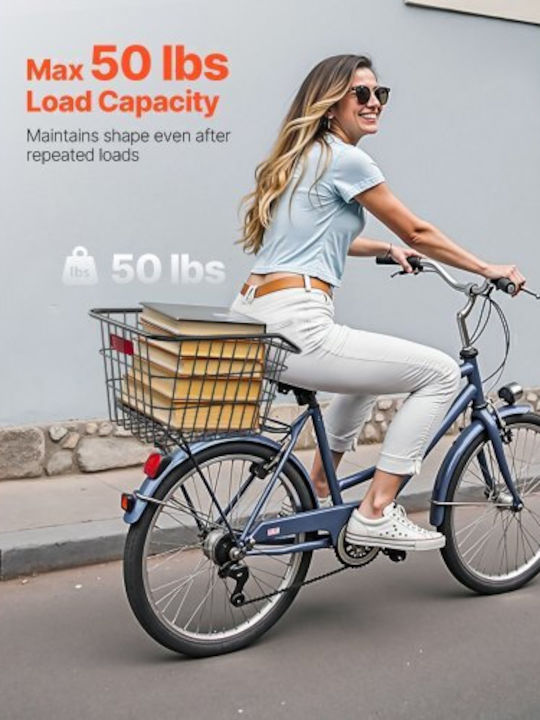 Vevor CKHXJSSZWNCBXWH3VV0 Bicycle Basket Orange