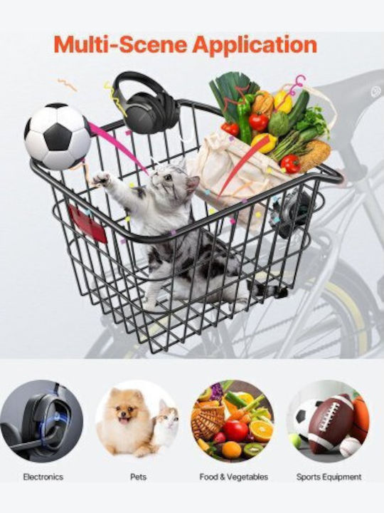 Vevor CKHXJSSZWNCBXWH3VV0 Bicycle Basket Orange