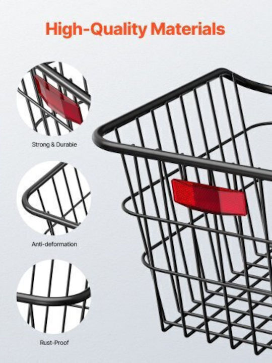 Vevor CKHXJSSZWNCBXWH3VV0 Bicycle Basket Orange