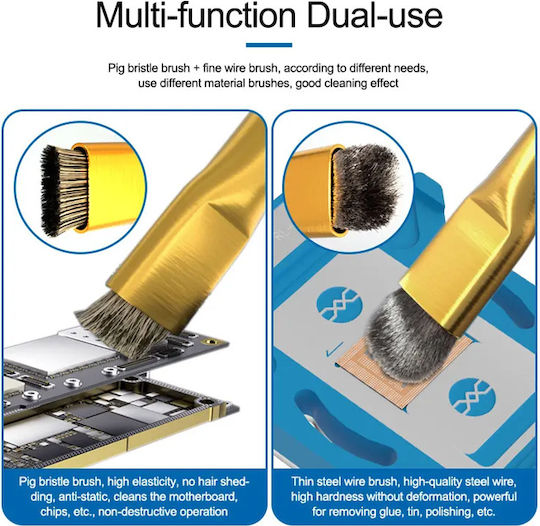 Sunshine Cleaning Tool Ss-022d For Mobile Phone Repairs 2x Brushes Cleaning Tool For Mobile Phone Repair Service