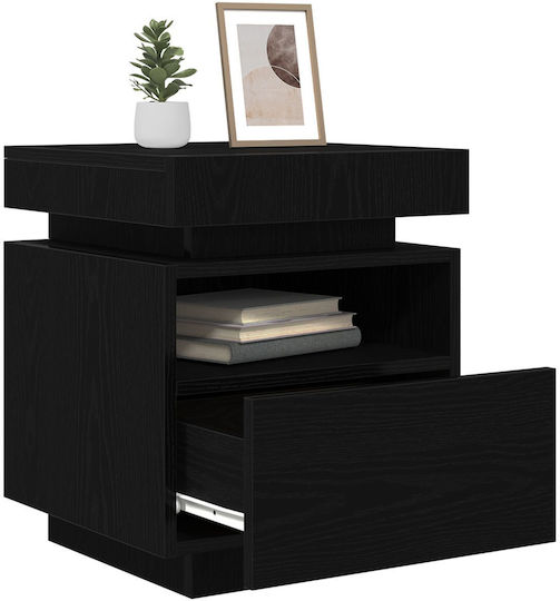 Noptieră Black oak 40x39x48.5cm
